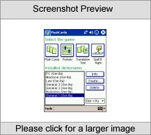 LingvoSoft FlashCards German <-> Italian for Pocket PC Screenshot